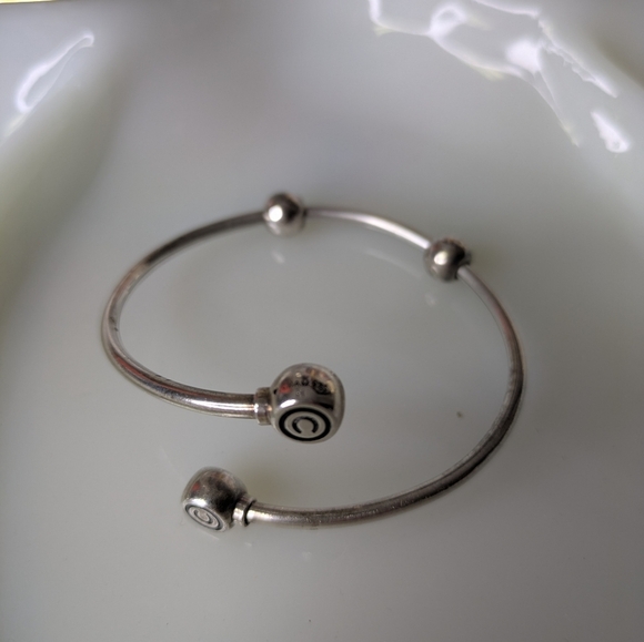 Chamilia Flex Bangle Charm Bracelet 925 Silver (No Charms) - Picture 1 of 2